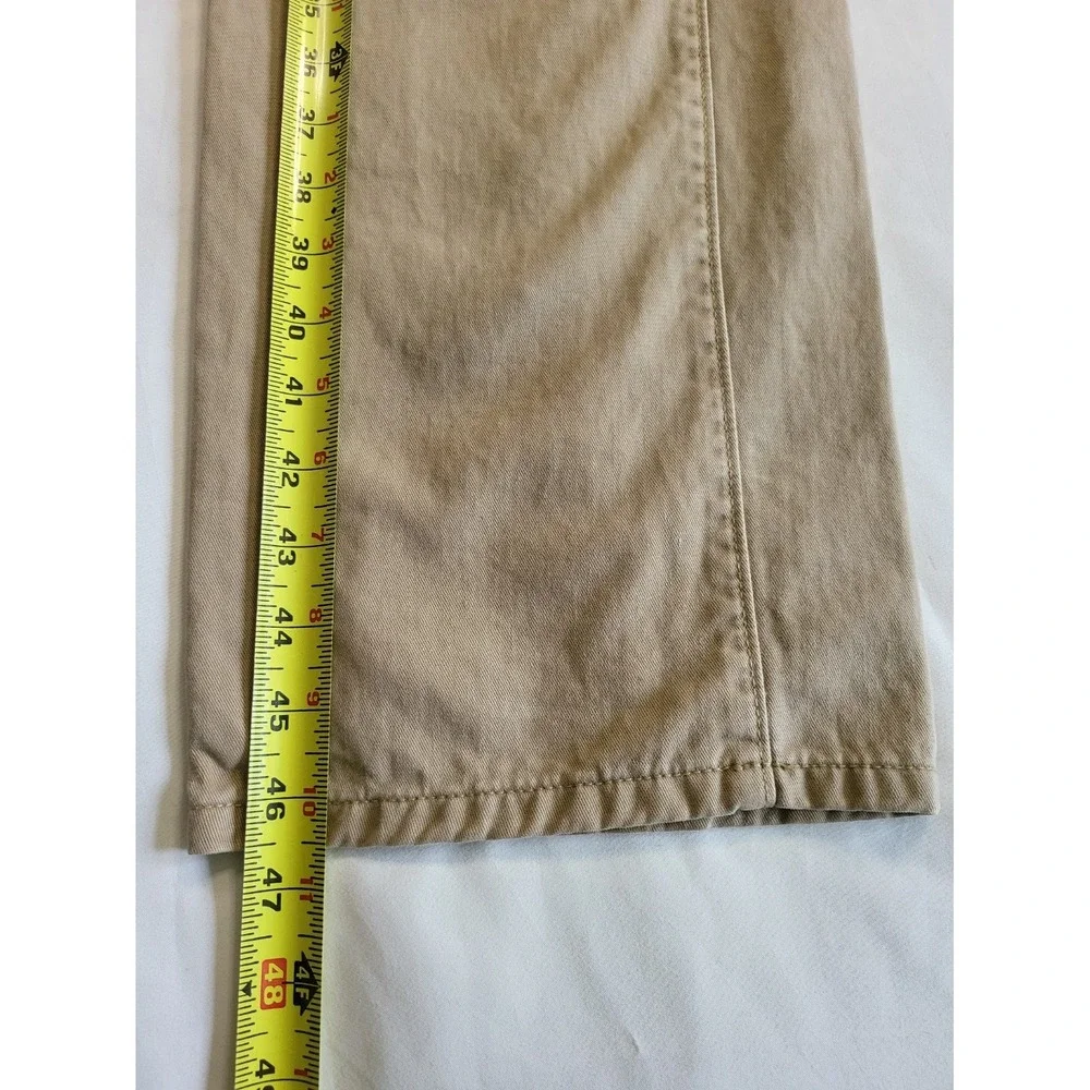 Eddie Bauer Mens 36x36 Straight Fit 5 Pocket Khaki Tan Cotton T36x36